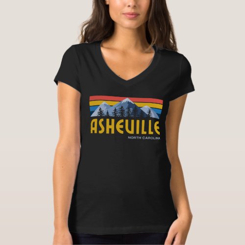 Asheville Mountains Retro Vintage T_Shirt