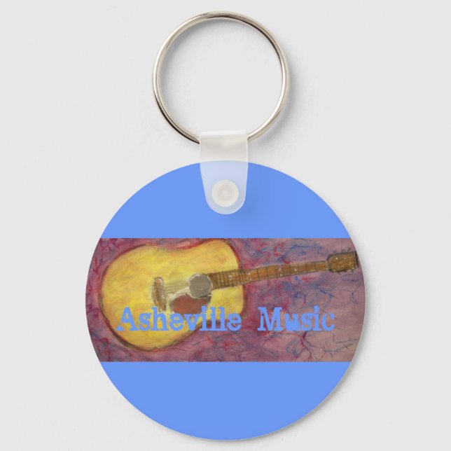 Asheville Music Keychain (Front)