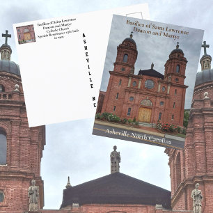 Asheville NC Basilica of Saint Lawrence Postcard