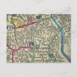 Asheville, Nc Vintage Map Postcard at Zazzle