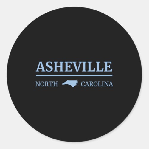 Asheville North Carolina Blue Ridge Mountains Nc H Classic Round Sticker