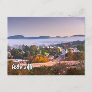 Asheville, North Carolina Blue Ridge Mountains Postcard