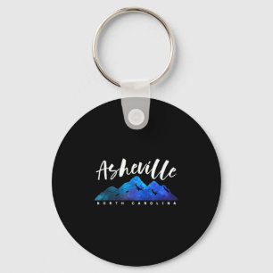 Asheville North Carolina Camping Hiking Skiing Fam Keychain