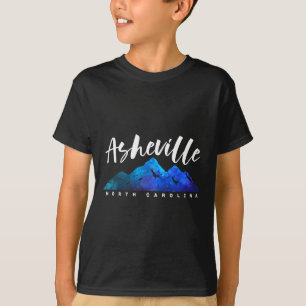 Asheville North Carolina Camping Hiking Skiing Fam T-Shirt
