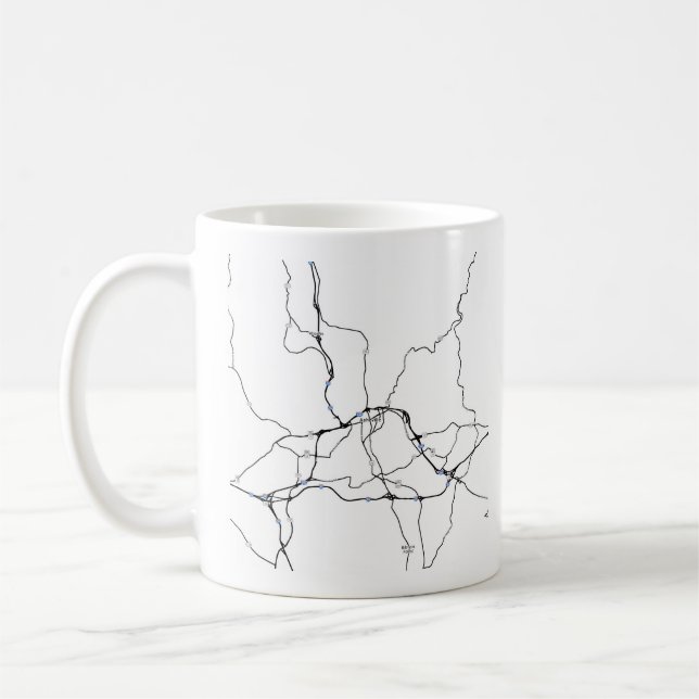 asheville, north carolina coffee mug (Left)