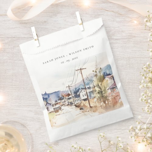 Asheville, North Carolina Landscape Wedding Favor Bag