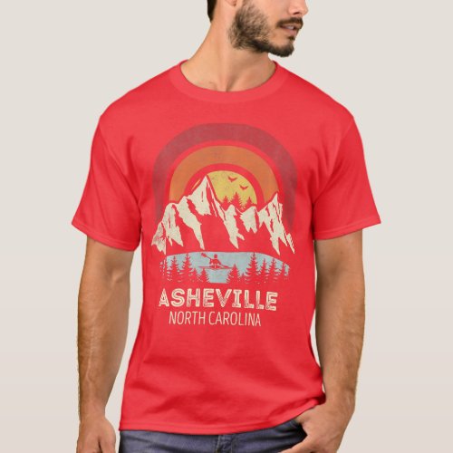 Asheville North Carolina Mountain Sunset Sunrise K T_Shirt