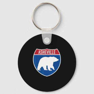 Asheville North Carolina Nc Interstate Highway Roa Keychain