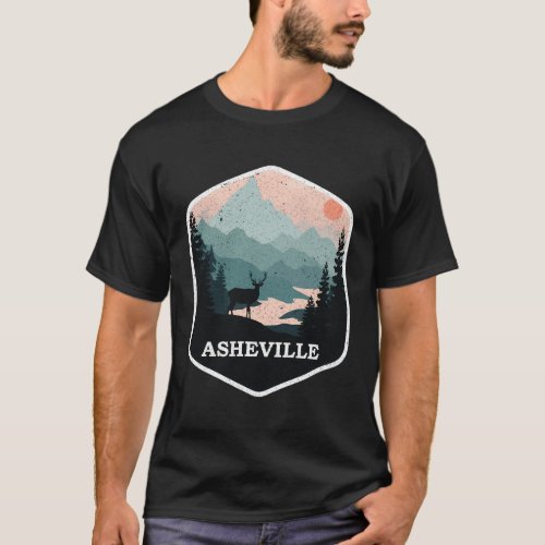 Asheville North Carolina Nc Mountains Hiking T_Shirt