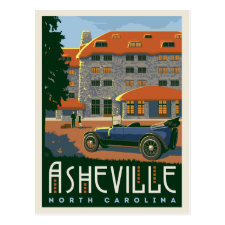 Asheville, North Carolina | Save the Date Postcard