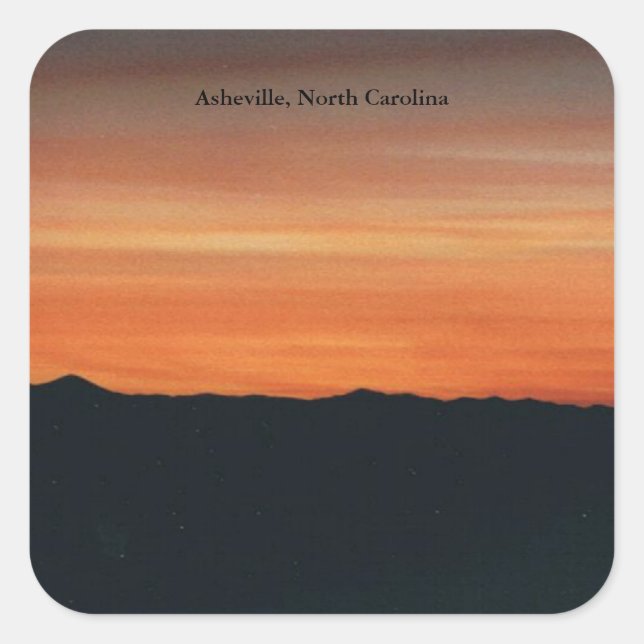 Asheville, North Carolina Sticker (Front)