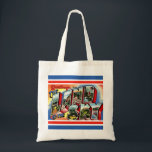 Asheville's Land of the Sky Canvas Tote Bag<br><div class="desc">A wonderful vintage postcard greeting from The Land of the Sky -  Asheville,  North Carolina repurposed!  The back of the bag can be customized / personalized.</div>