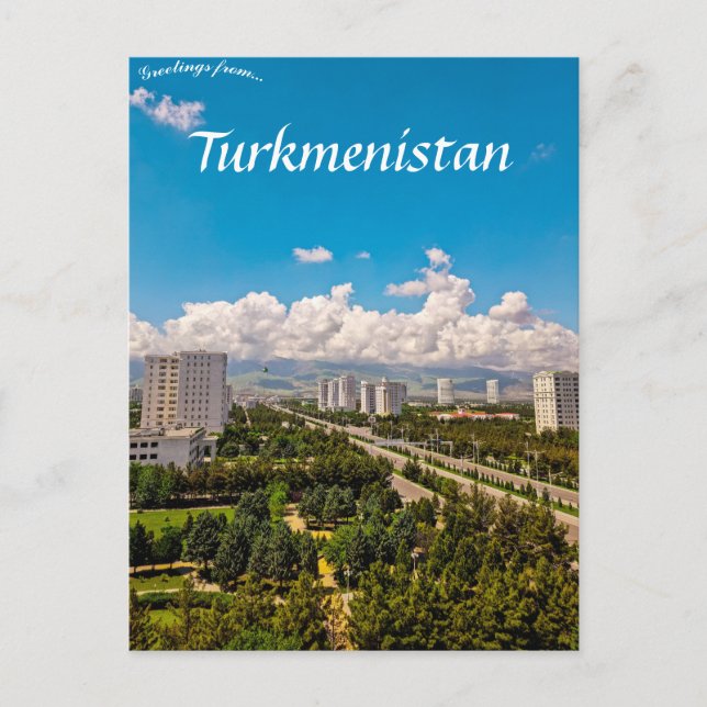  Ashgabat Turkmenistan Postcard (Front)