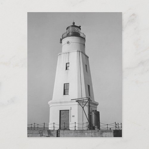 Ashland Harbor Breakwater Lighthouse Postcard