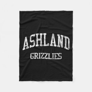Ashland High School Hs Ashland Or Vintage Srts  Fleece Blanket