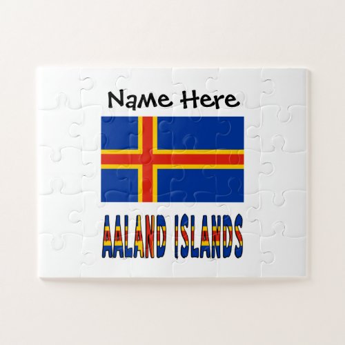 Ashland Islands Ålander Flag Personalized 
