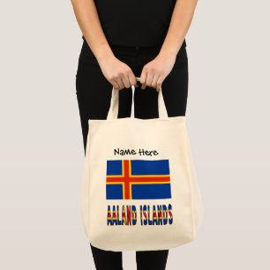 Ashland Islands Ålander Flag Personalized Tote Bag