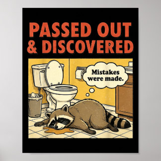 Ashland Liquor Bandit Raccoon Funny  Poster