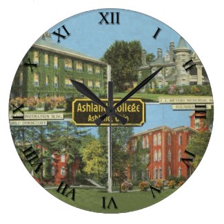 Ashland, Ohio Post Card Clock - Ashland College