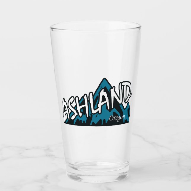 Ashland Oregon Mountains Glass (Front)