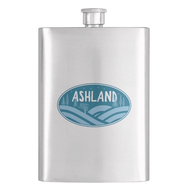 Ashland Oregon Outdoors Flask (Front)