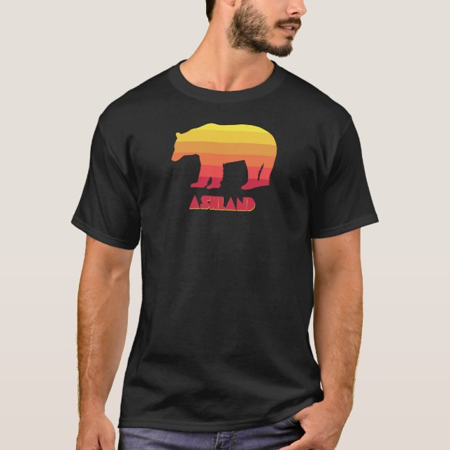 Ashland Oregon Rainbow Bear T-Shirt (Front)