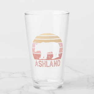 Ashland Oregon Retro Bear Glass