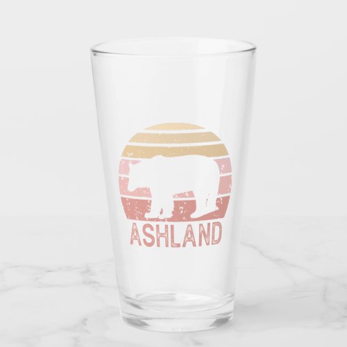 Ashland Oregon Retro Bear Glass