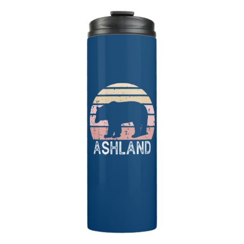 Ashland Oregon Retro Bear Thermal Tumbler