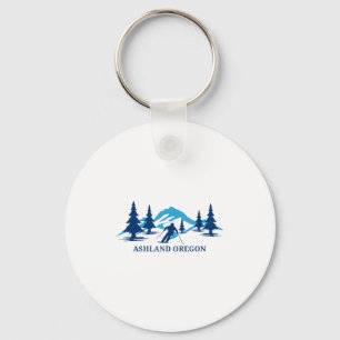 Ashland oregon ski resort skiing skier keychain