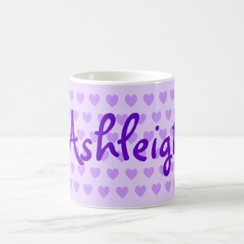 Ashleigh In Purple Coffee Mug by purplestuff at Zazzle