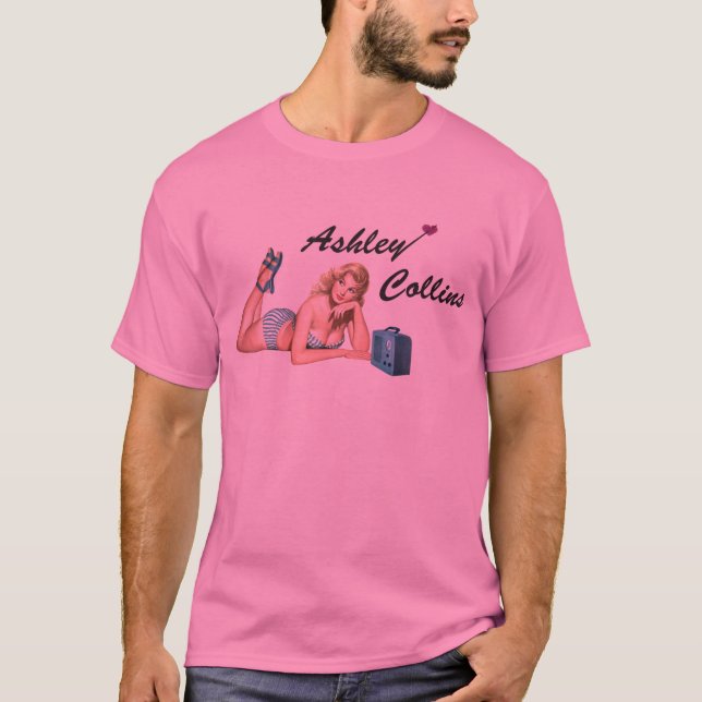 Ashley Collins Retro Unisex T-Shirt. T-Shirt (Front)