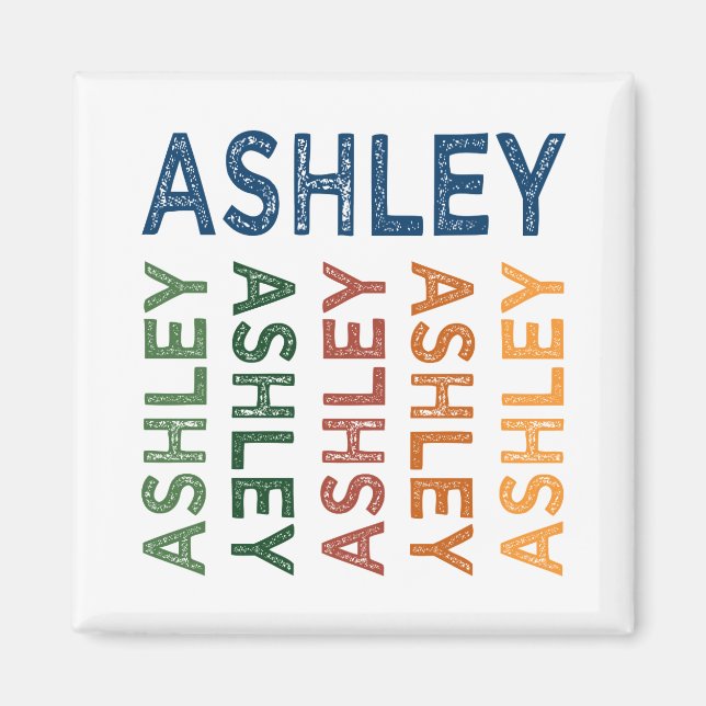 Ashley Cute Colorful Magnet (Front)