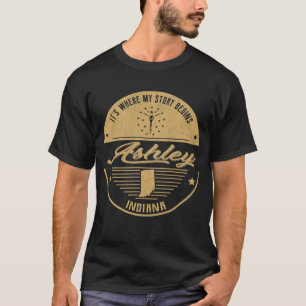 Ashley Indiana It's Where my story begins T-Shirt