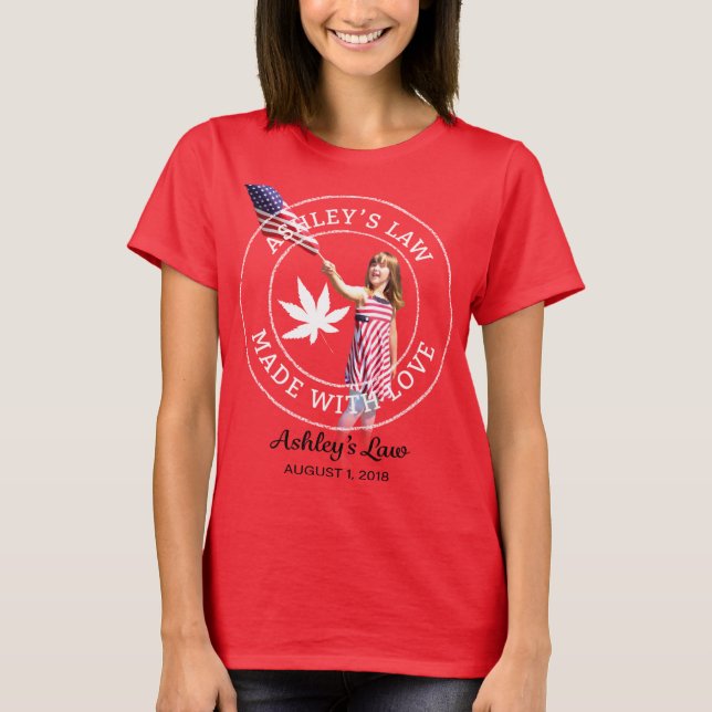 Ashley law flag t-shirt (Front)