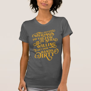 Ashley Lozano Jewelry "The Future" in Gold T-Shirt
