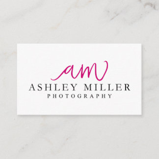 Ashley Miller Photography Business Card