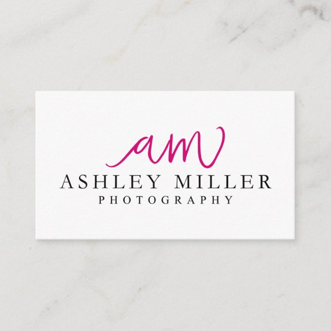 Ashley Miller Photography Business Card (Front)