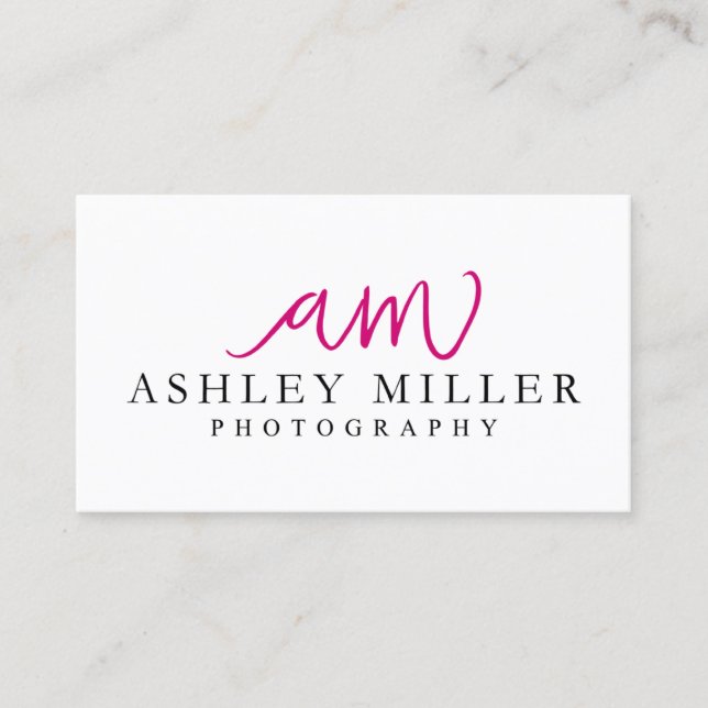 Ashley Miller Photography Business Card (Front)