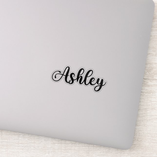 Ashley Name - Handwritten Calligraphy Sticker (Detail)