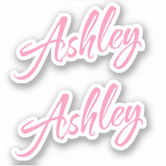 Ashley name x2 sticker (Front)