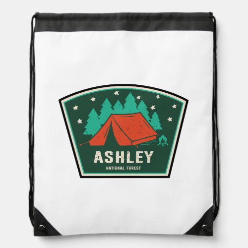 Ashley National Forest Camping Drawstring Bag