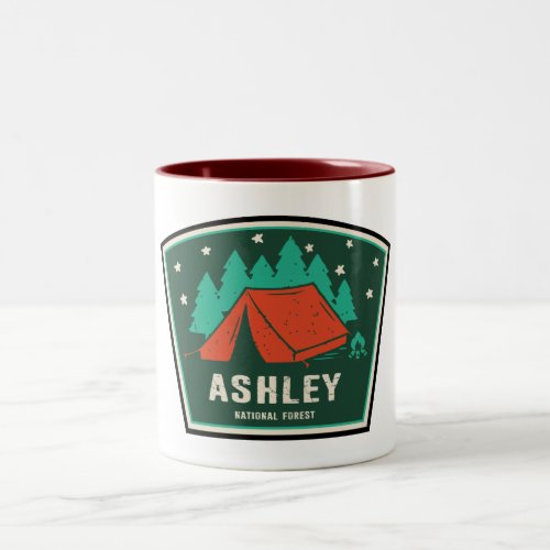 Ashley National Forest Camping Two_Tone Coffee Mug
