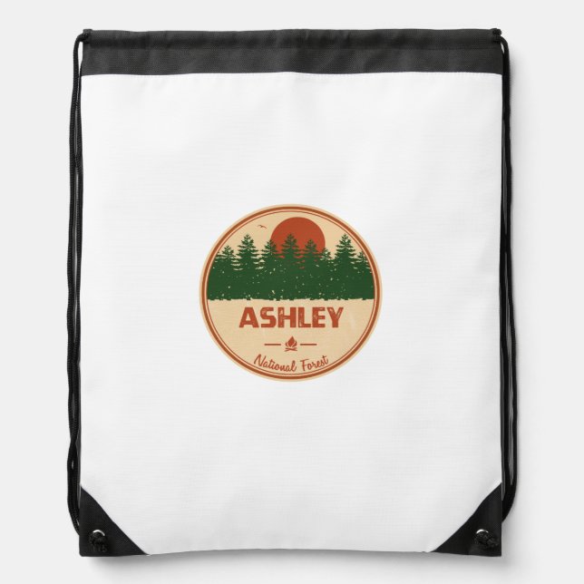 Ashley National Forest Drawstring Bag (Front)