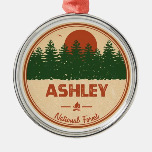 Ashley National Forest Metal Ornament