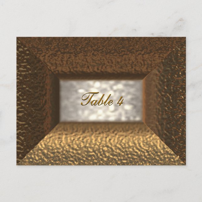 Ashley Victorian Table Number Card (Front)