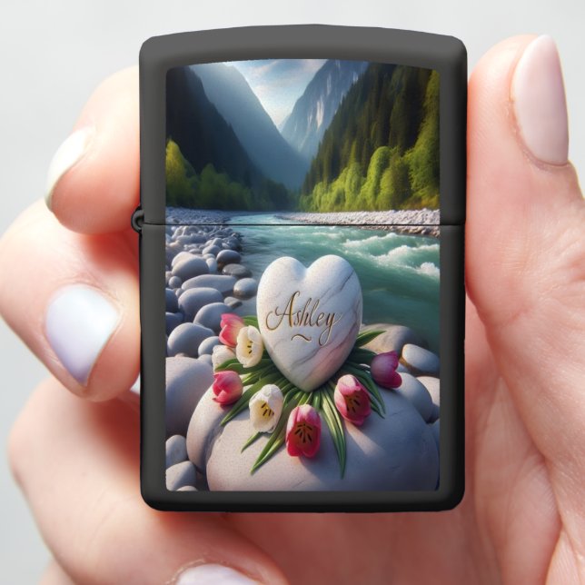Ashley's Heart in the Valley Zippo Lighter (In Hand)