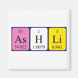 Ashli periodic table name magnet