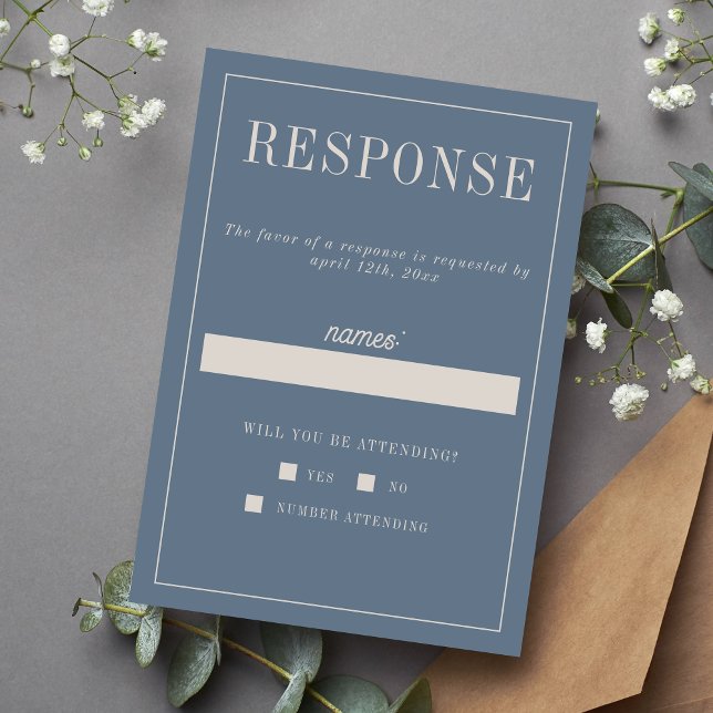 Ashlynn | Curated Colors | Wedding RSVP Card (Creator Uploaded)