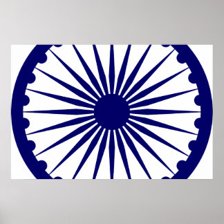 Ashoka Chakra, India flag Poster